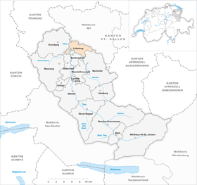 Karte von Lütisburg
