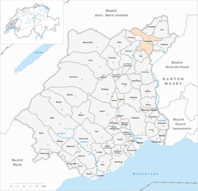 Karte von La Sarraz