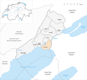 Karte von La Tène