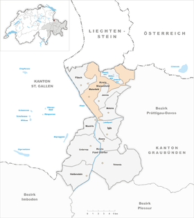 Karte von Maienfeld