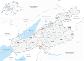 Karte von Niederried bei Kallnach