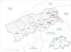 Karte von Niederwil (SO)