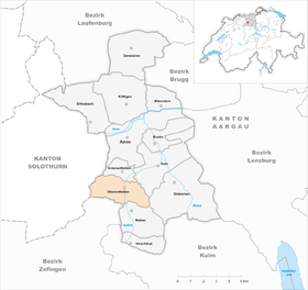 Karte von Oberentfelden