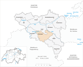 Karte von Oberuzwil