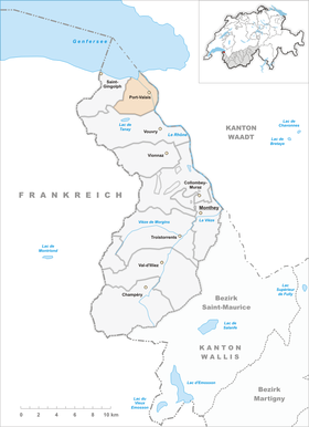 Karte von Port-Valais