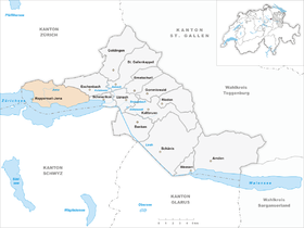 Karte von Rapperswil-Jona