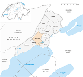 Karte von Saint-Blaise