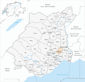 Karte von Saint-Saphorin-sur-Morges