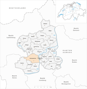 Karte von Schinznach-Dorf