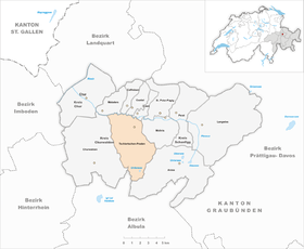 Karte von Tschiertschen-Praden