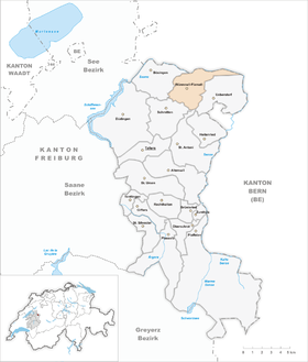 Karte von Wünnewil-Flamatt