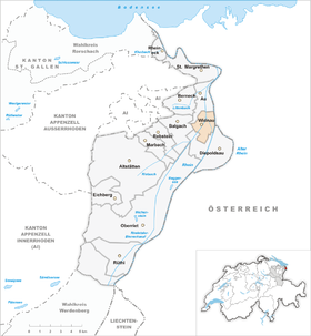 Karte von Widnau