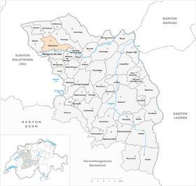 Karte von Wiedlisbach