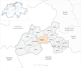 Karte von Zofingen