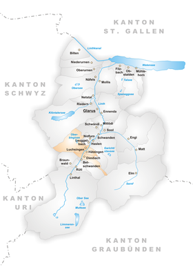 Karte von Diesbach
