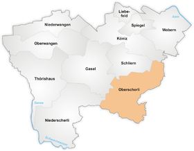 Karte von Oberscherli