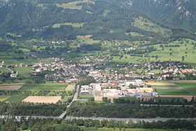 Maienfeld, Sicht von Südwesten
