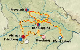 Karte Bayern Rundfahrt 2011