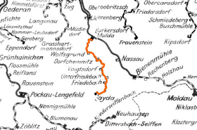 Strecke der Schmalspurbahn Mulda–Sayda