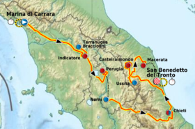 Karte Tirreno-Adriatico 2011