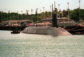 USS Georgia 1988 an der Pier in Pearl Harbor