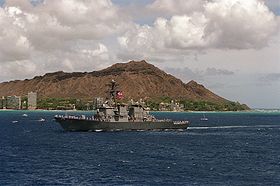 USS John S. McCain 1995 vor Diamond Head, Hawaii