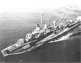 USS Mannert L. Abele, 1. August 1944