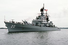 USS Richmond K. Turner 1988 in Charleston, South Carolina