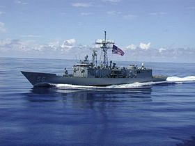 USS Simpson auf hoher See
