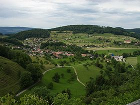 Zullwil mit Pfarrkirche Oberkirch