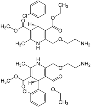 Strukturformel von (±)-Amlodipin