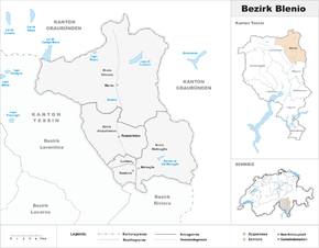 Karte von Distretto di Blenio
