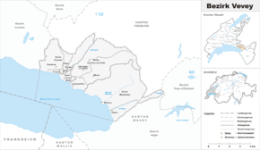 Karte von District de Vevey