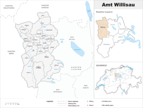 Karte von Amt Willisau