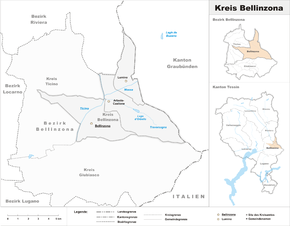 Karte von Bellinzona