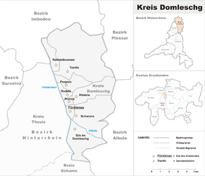 Karte von Domleschg