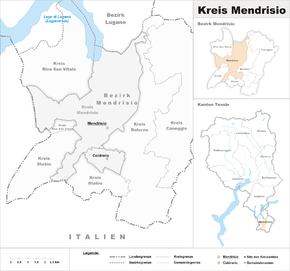 Karte von Mendrisio