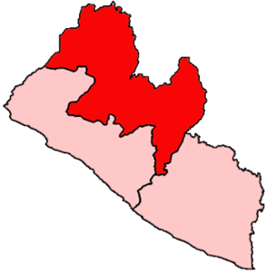 Karte Bistum Gbarnga