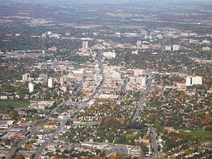 Arial photo of downtown Kitchener Ontario.JPG
