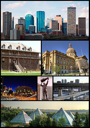 Downtown Edmonton, Fort Edmonton Park, Legislature Building, Law Courts, Rexall Place, High Level Bridge, Muttart Conservatory
