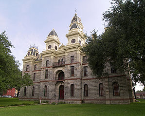 Goliad County Courthouse im Goliad County Courthouse Historic District, gelistet im NRHP mit der Nr. 76002034[1]