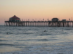 Blick auf den Huntington Beach Pier