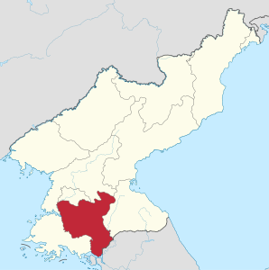 Hwanghaebuk-do in North Korea.svg
