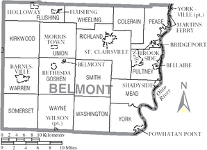 Map of Belmont County Ohio With Municipal and Township Labels.PNG