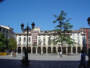Marktplatz in der Altstadt von Logroño