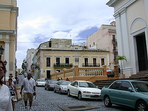Straße in der Innenstadt von San Juan