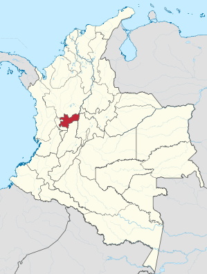 Lage von Caldas in Kolumbien