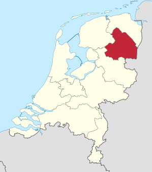 Karte: Provinz Drenthe in den Niederlanden