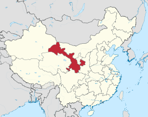 Lage von Gānsù Shěng in China