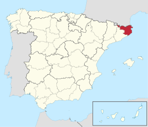 Lage der Provinz Girona